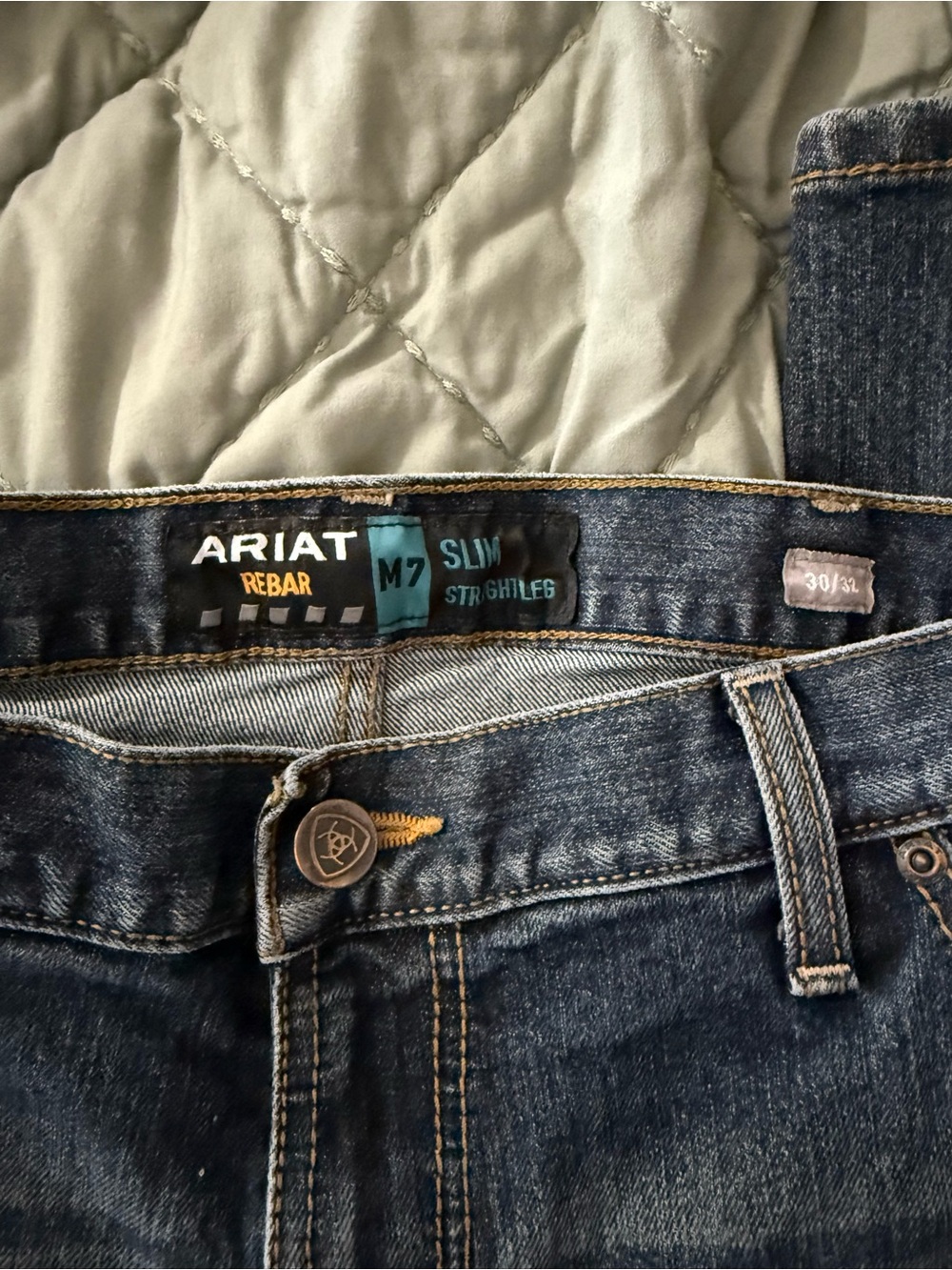 Ariat M7 Slim Straight Leg Blue Denim Jeans